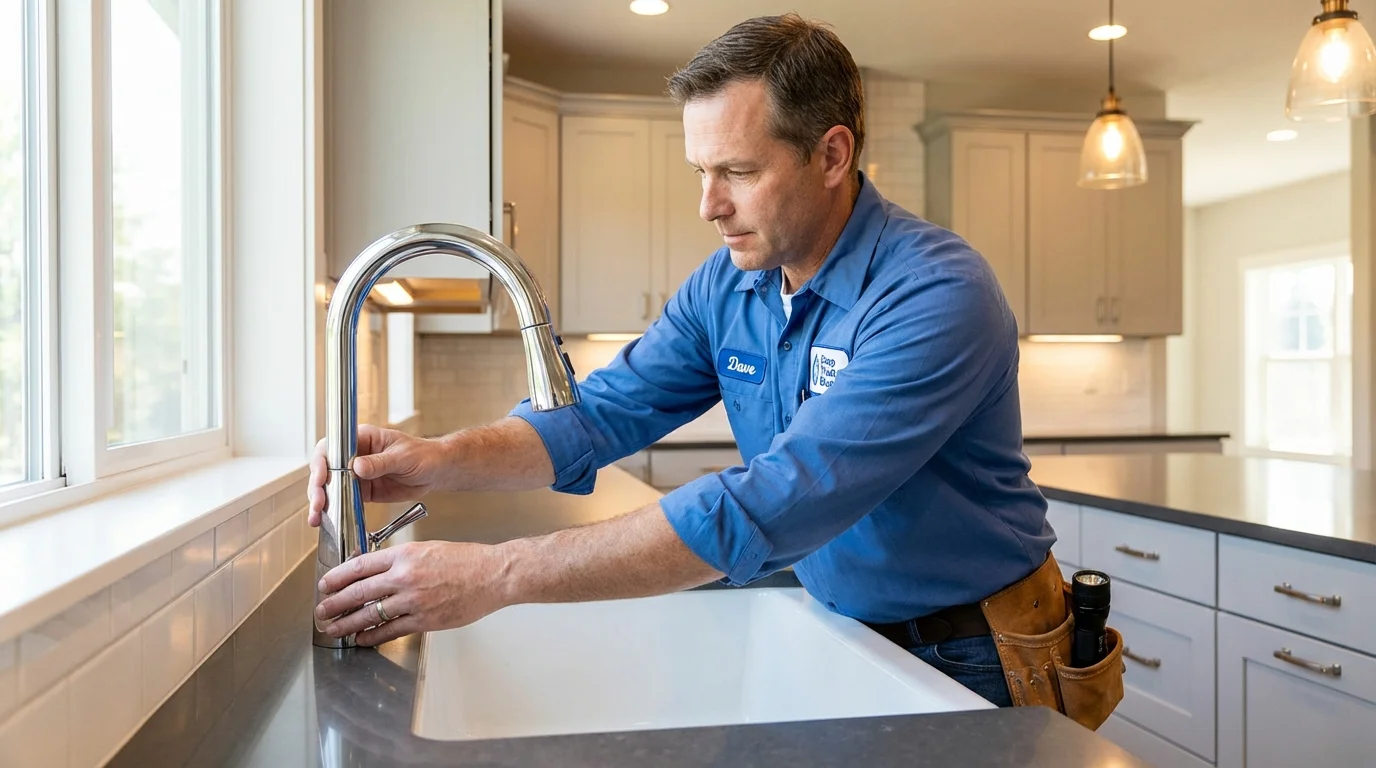 Kitchen faucet installation by Johns Plumbing LLC in Moorpark